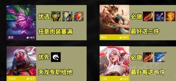 云顶之弈S11天龙九五阵容_图3