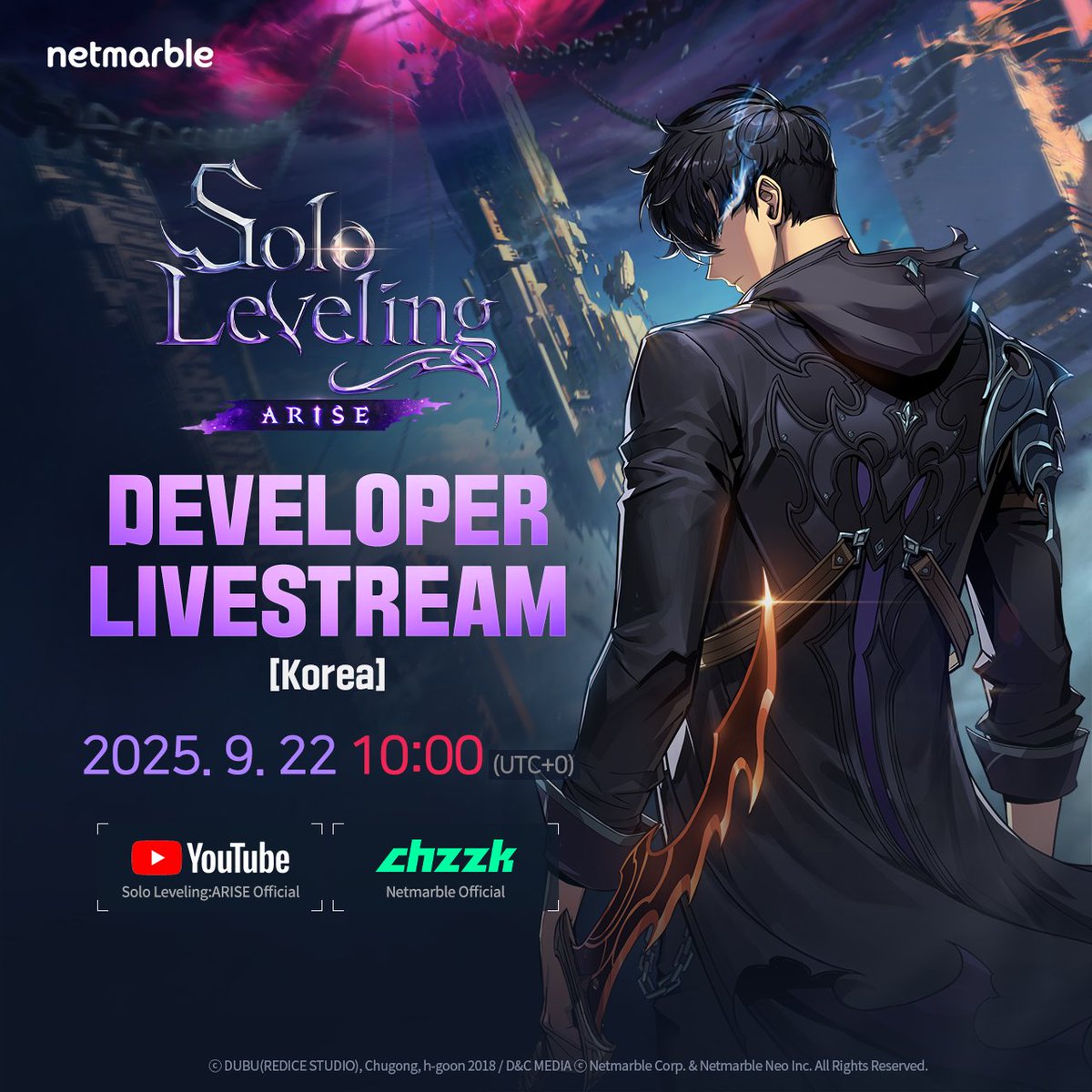 Solo Leveling: Arise开发者直播9月22日开启！新猎人、新武器、隐藏故事即将揭晓_图1