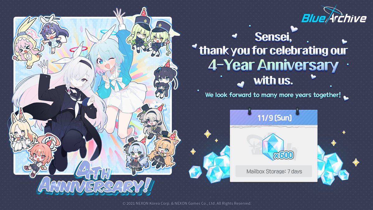 《蔚蓝档案》四周年庆典今日开启！登录即领福利_图1