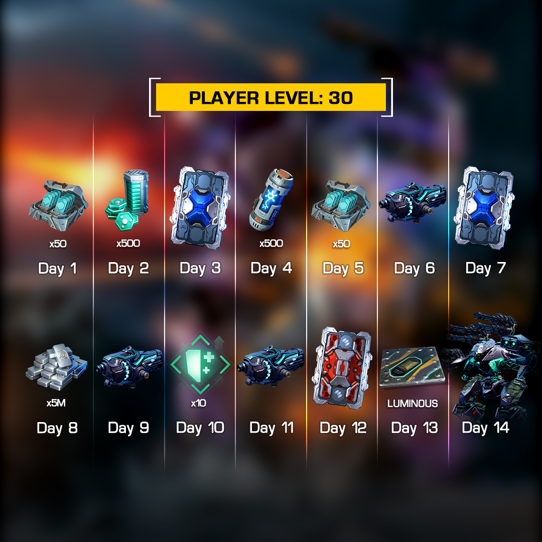 12月礼物马拉松：每日登录领14重奖励，30级玩家额外获赠光之探路者_图2