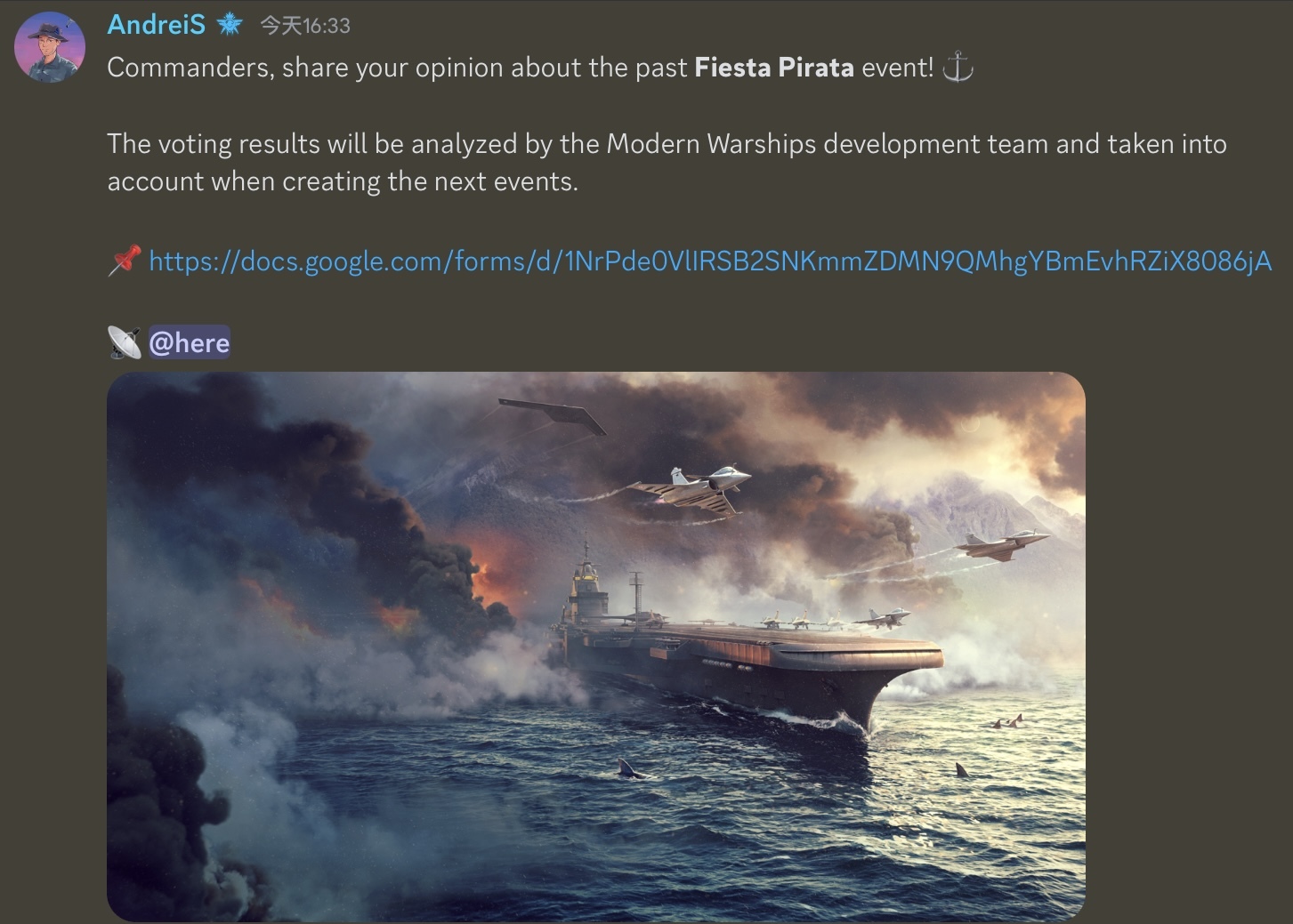 指挥官们，请分享您对过去的Fiesta Pirata活动的看法！_图1
