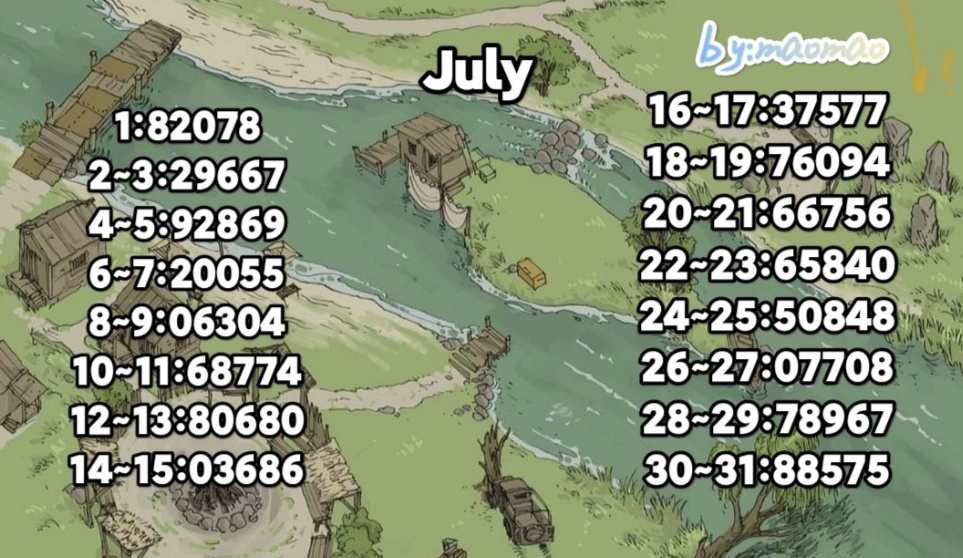 7月份a堡密码_图1