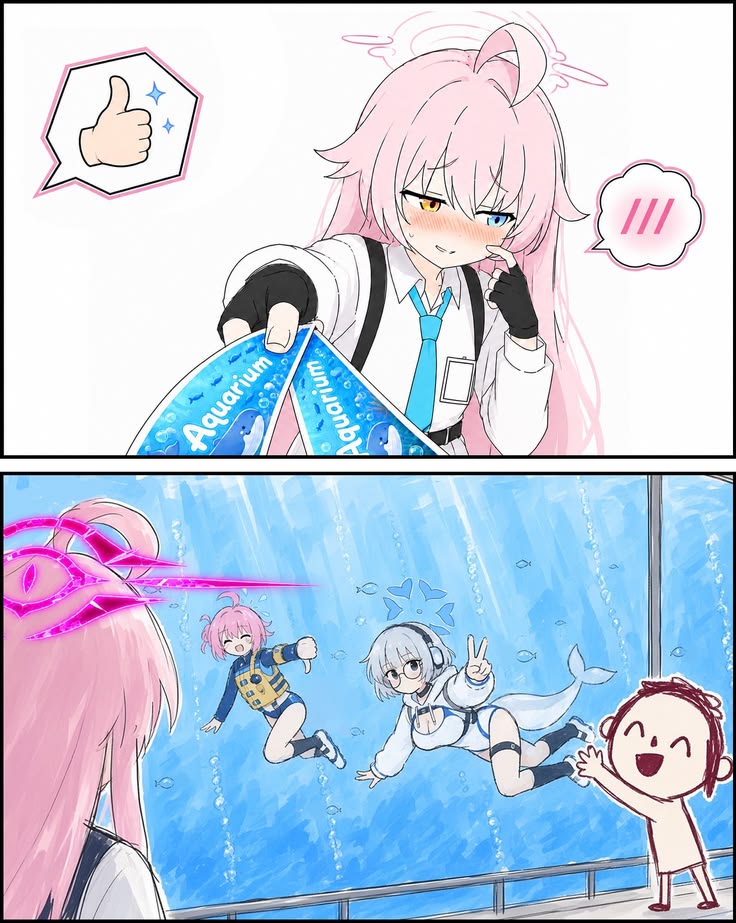 水族馆里居然有美人鱼哎_图1