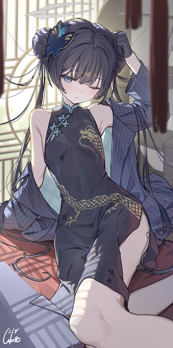蔚蓝档案龙华妃咲_图3