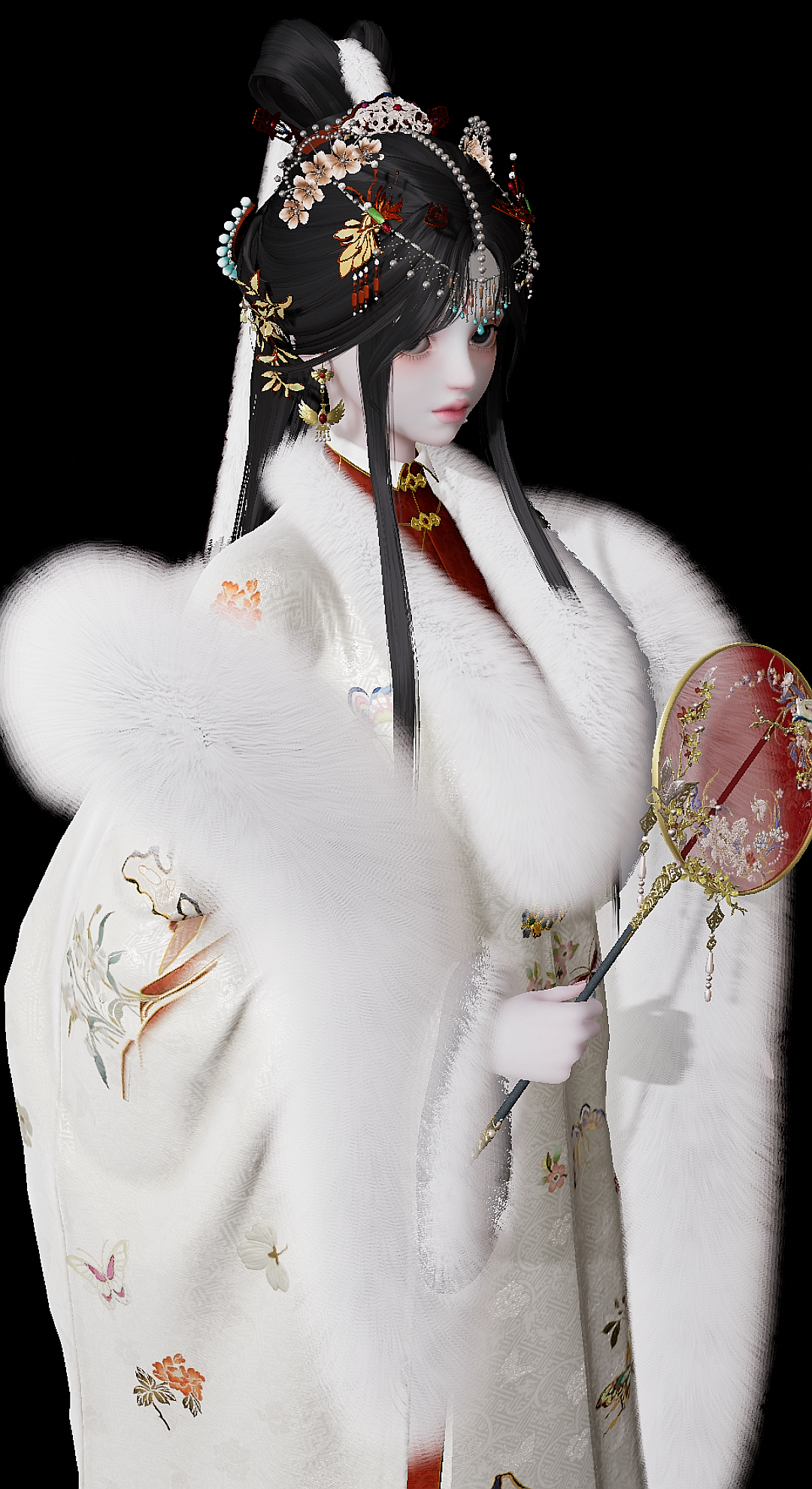 锦园的发饰感觉可以cos宝莲灯的嫦娥_图2