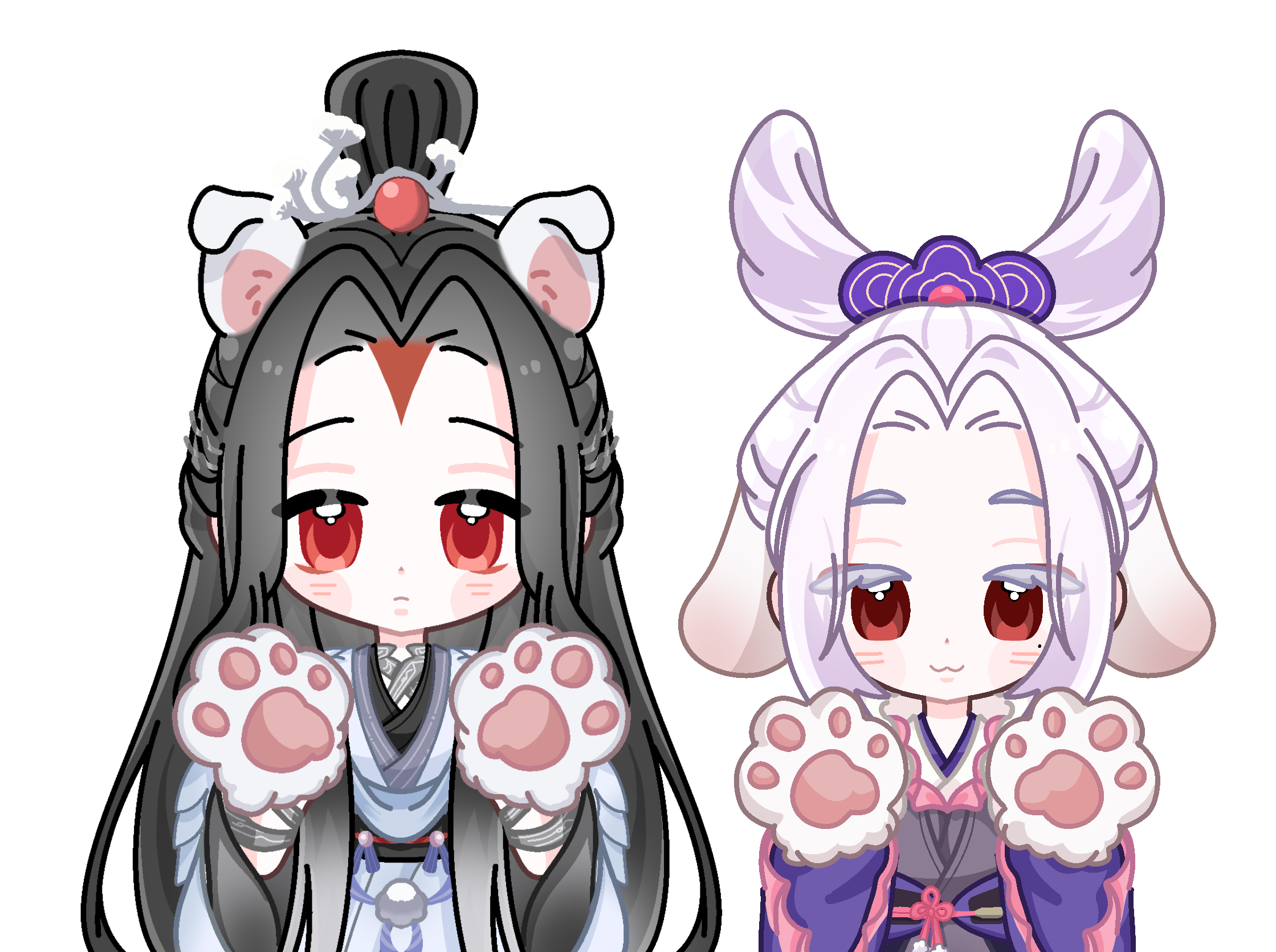 画了镜兔。。美味。。。_图1