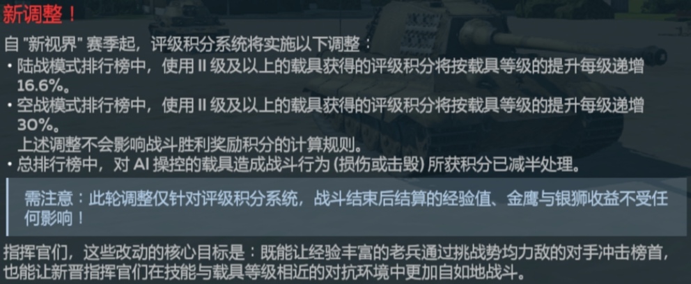盖金对赛季榜单系统进行了修改_图1