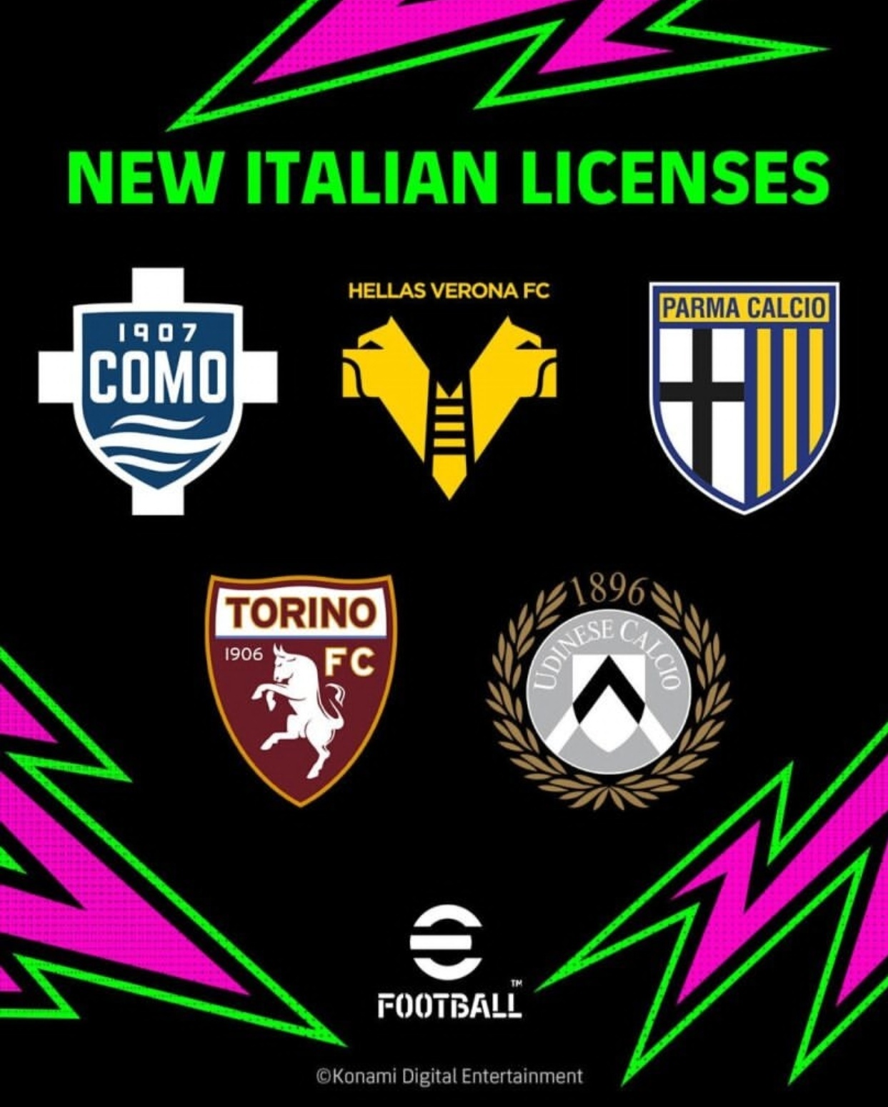 《eFootball》5.1.0版本更新，法兰克福与五支意甲俱乐部强势加盟！_图2