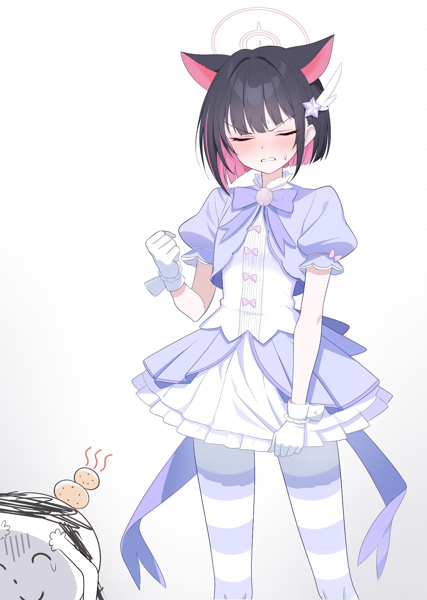 谁懂啊家人们，送学生新衣服北大了qwq_图1