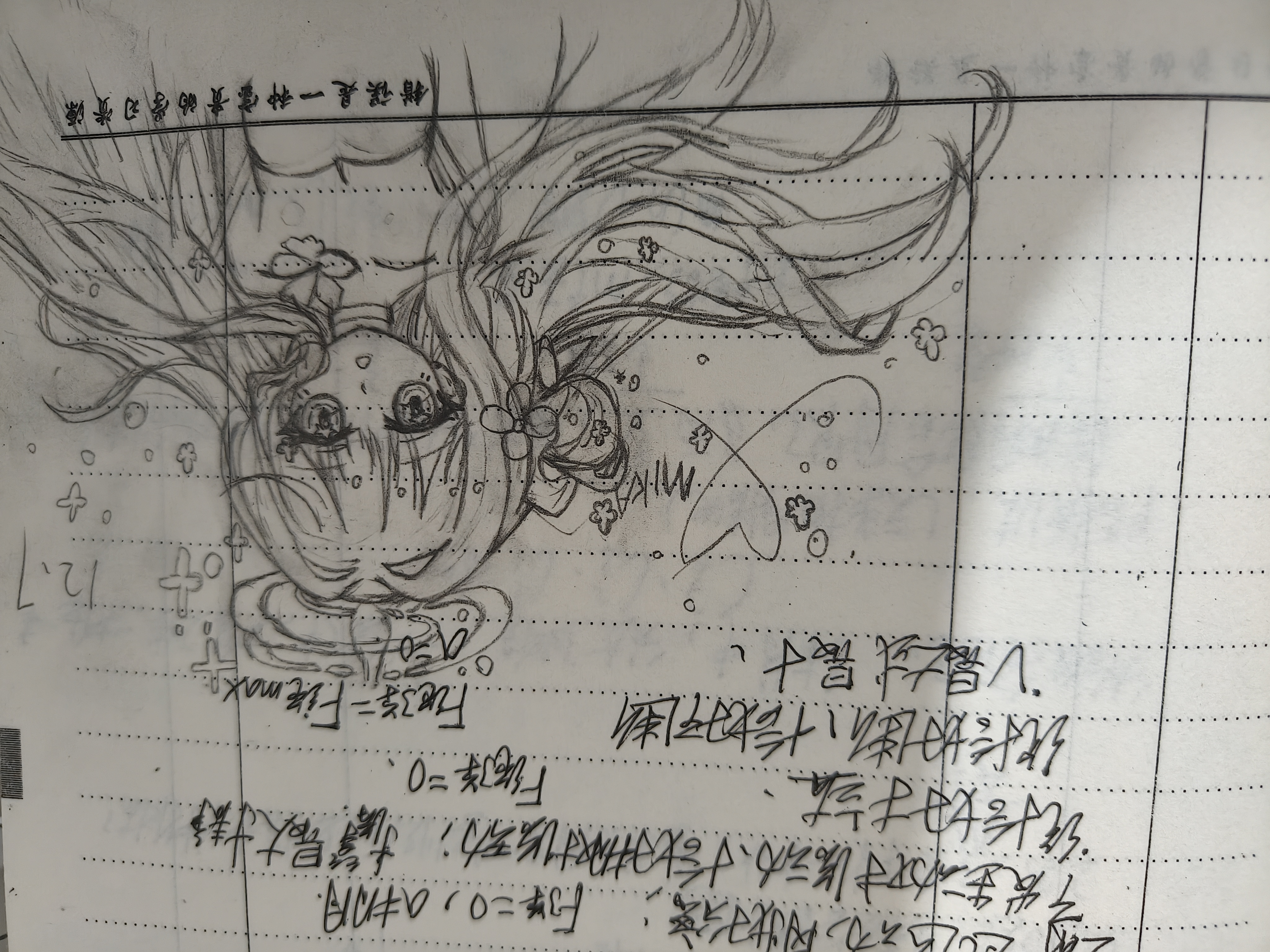 整理书的时候，发现了高中上课时画的😚_图2