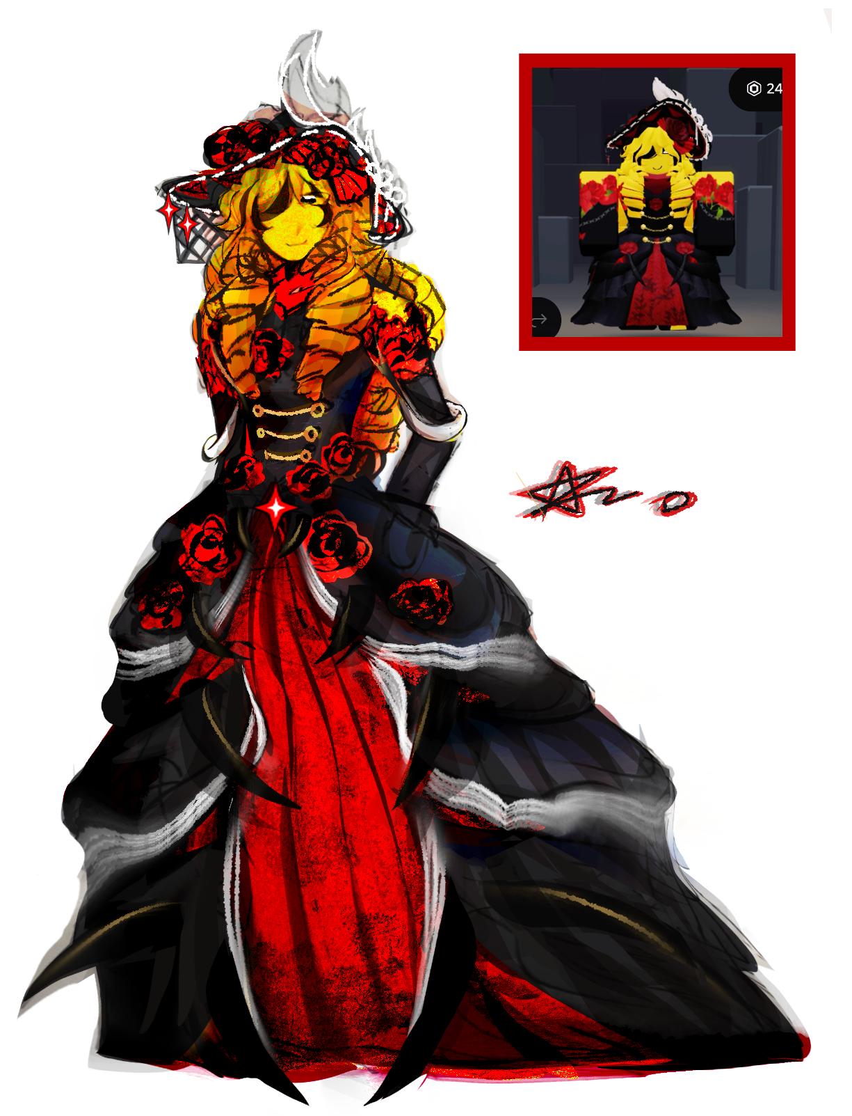 roblox oc art_图2