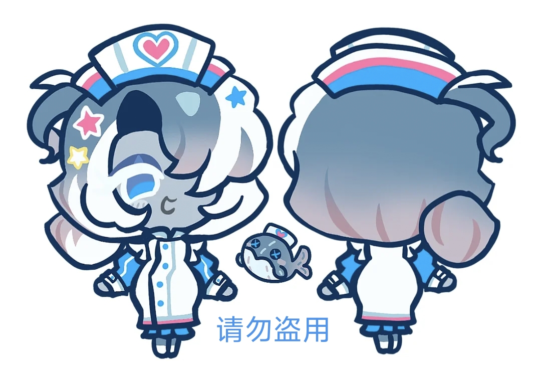 蓝鲸饼干护士服装_图1