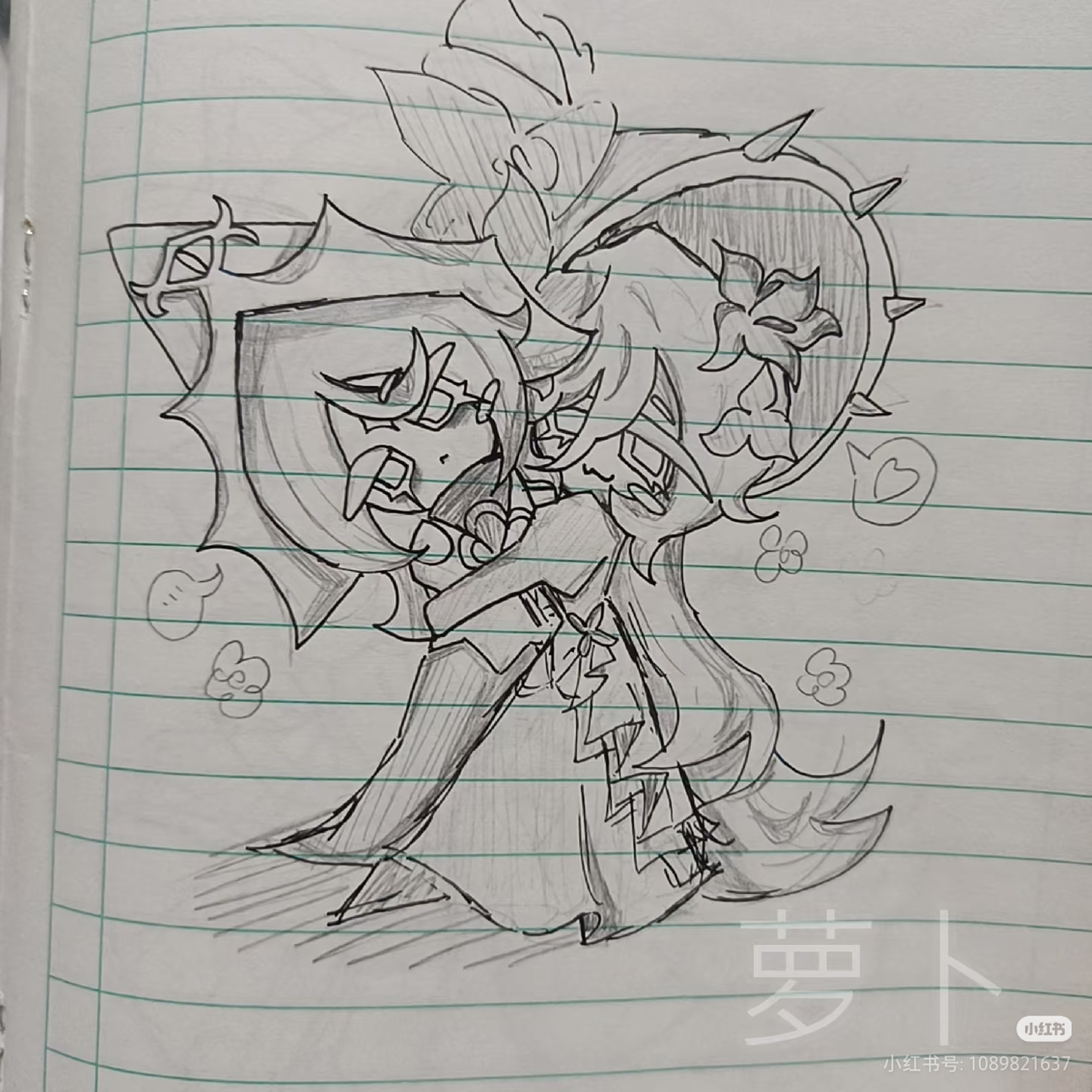 香百CPcb都可以，是之前莉莉立绘刚出时画的，有些地方可能不一样_图1