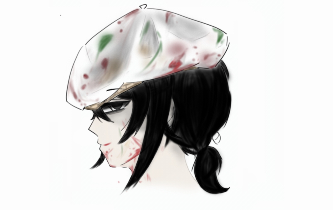 手绘转板绘第一张，神秘滑铲男_图1