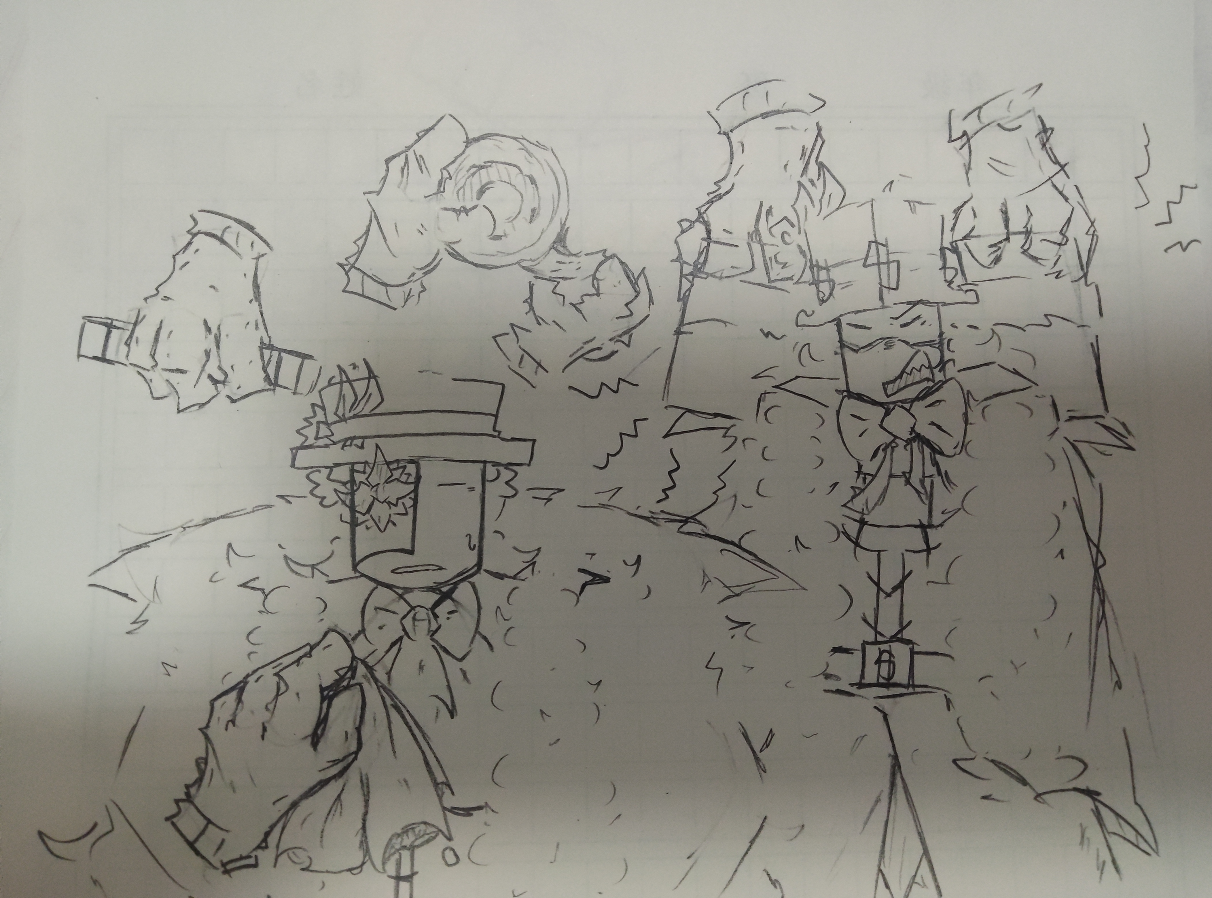 晒一晒拿纸画的吧._图3