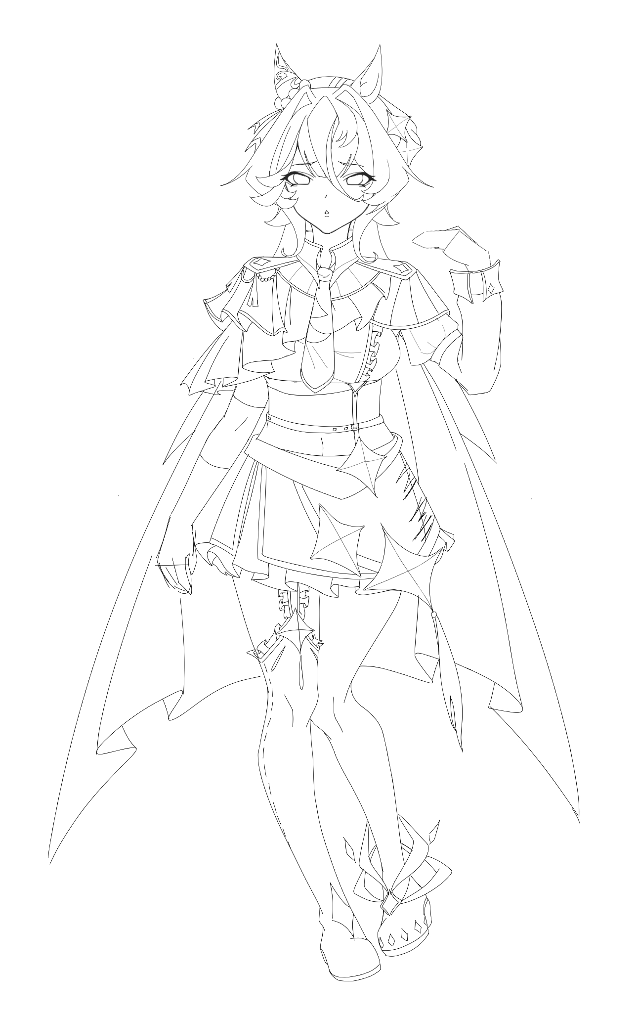 新卫星小马线稿透露【愿世以萌】_图2