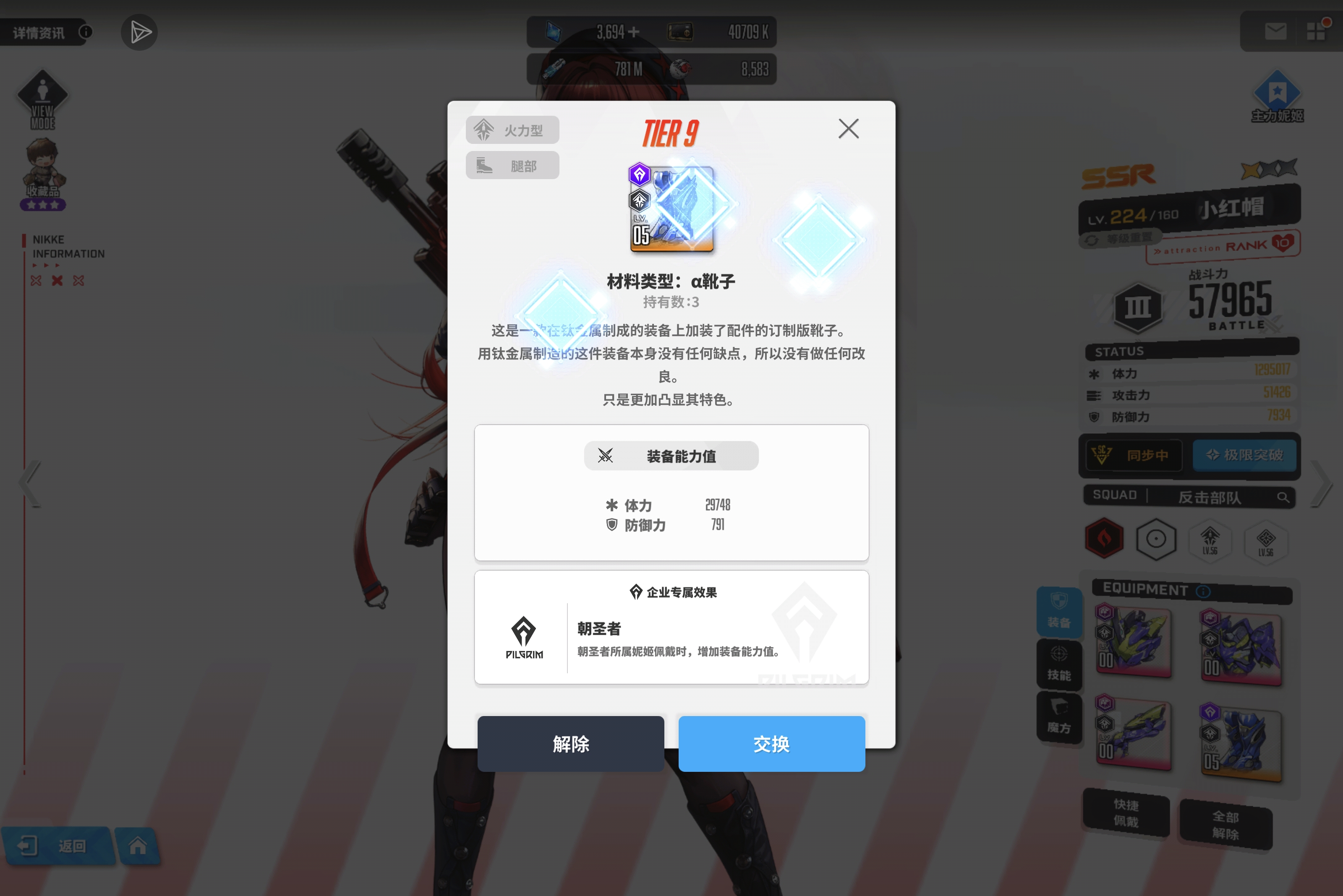 怎么办大佬们😭我拉毗小红帽企业装备全用的是朝圣者关键还升T10了怎么办_图1