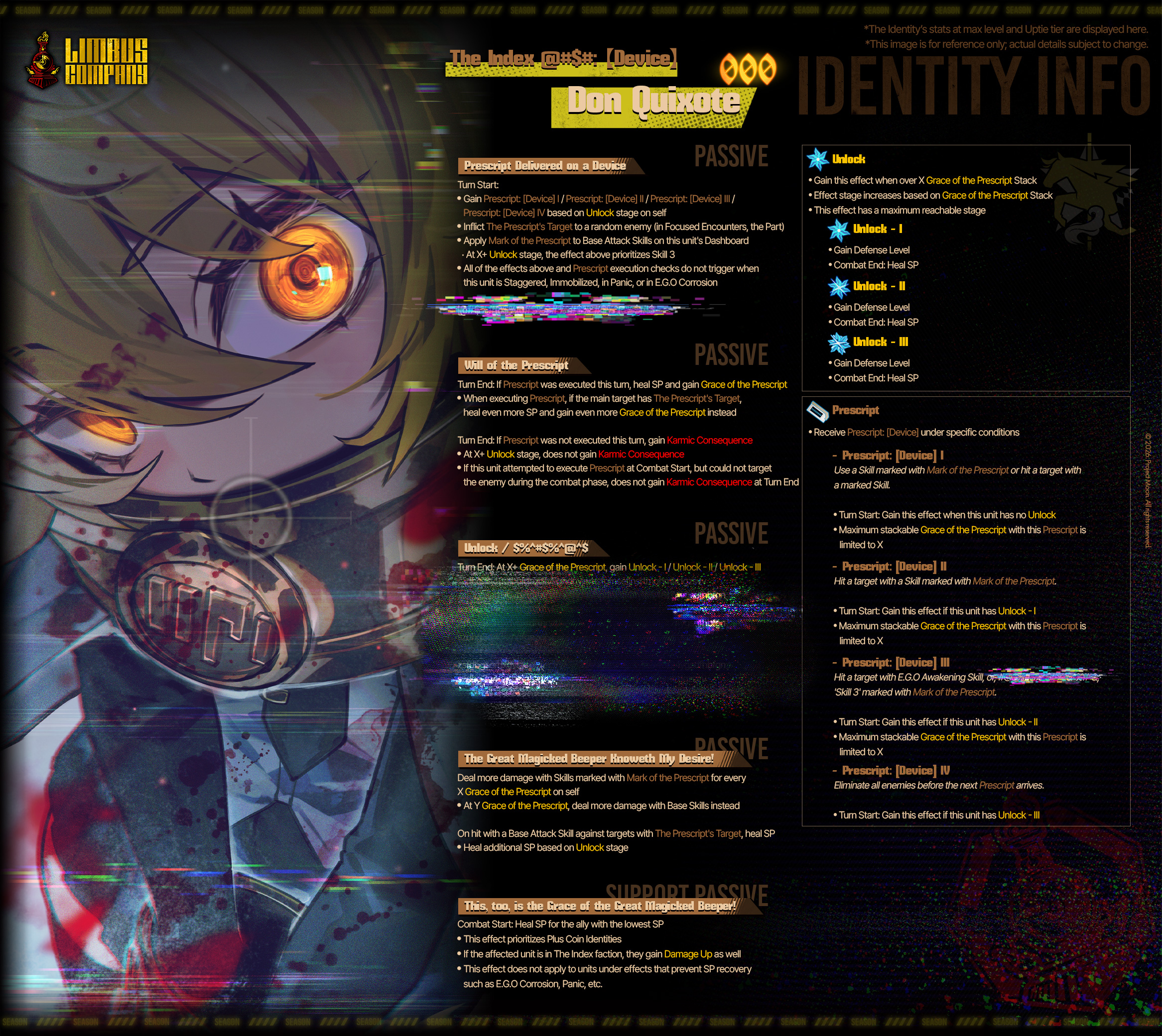 新人格技能图（部分）【食指：〈终端机〉-堂吉诃德】（ai精翻）_图2