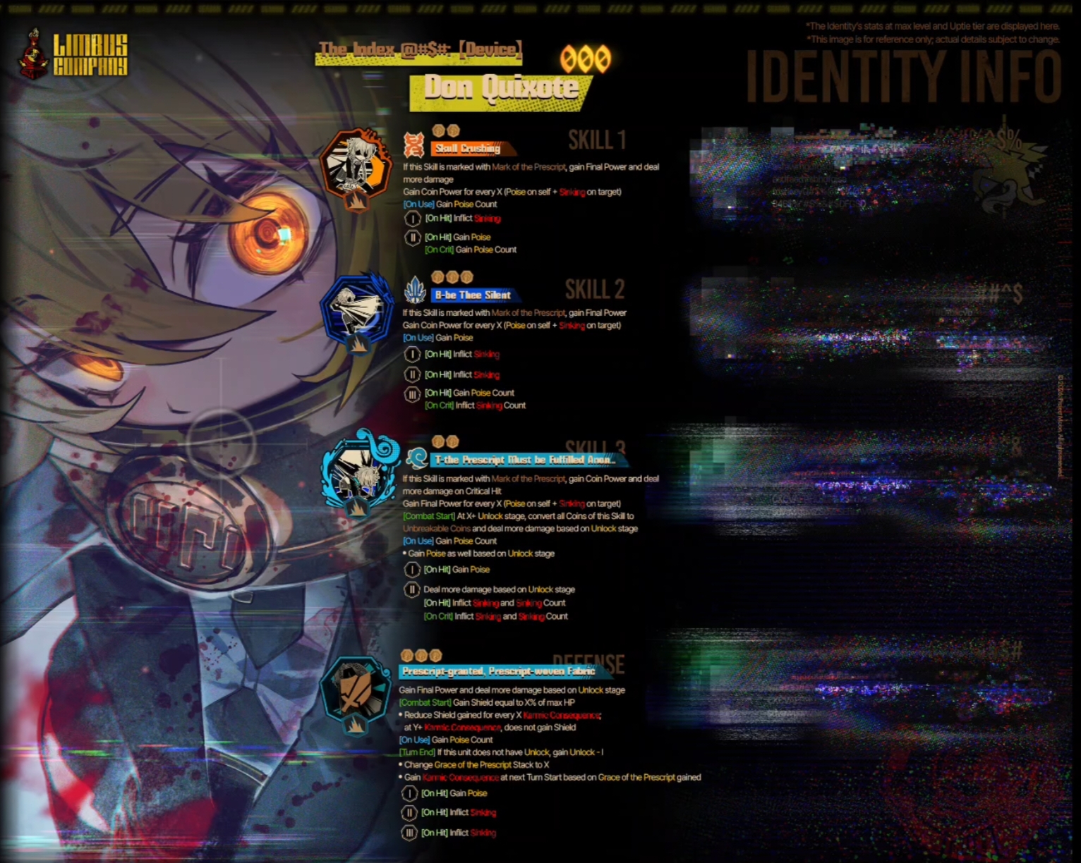 新人格技能图（部分）【食指：〈终端机〉-堂吉诃德】（ai精翻）_图2