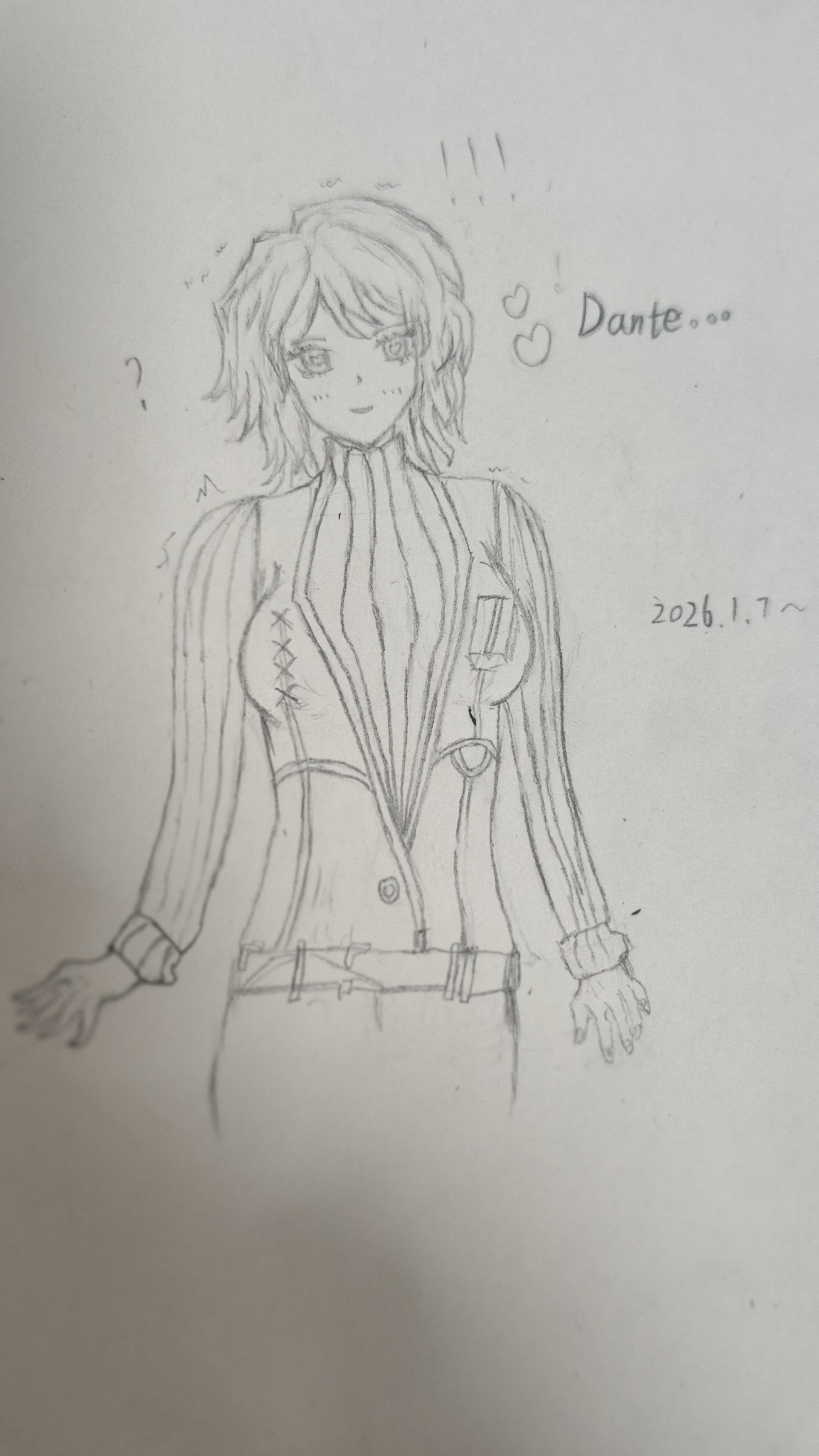 画半身像，但每天都改一点（自由发挥）_图3