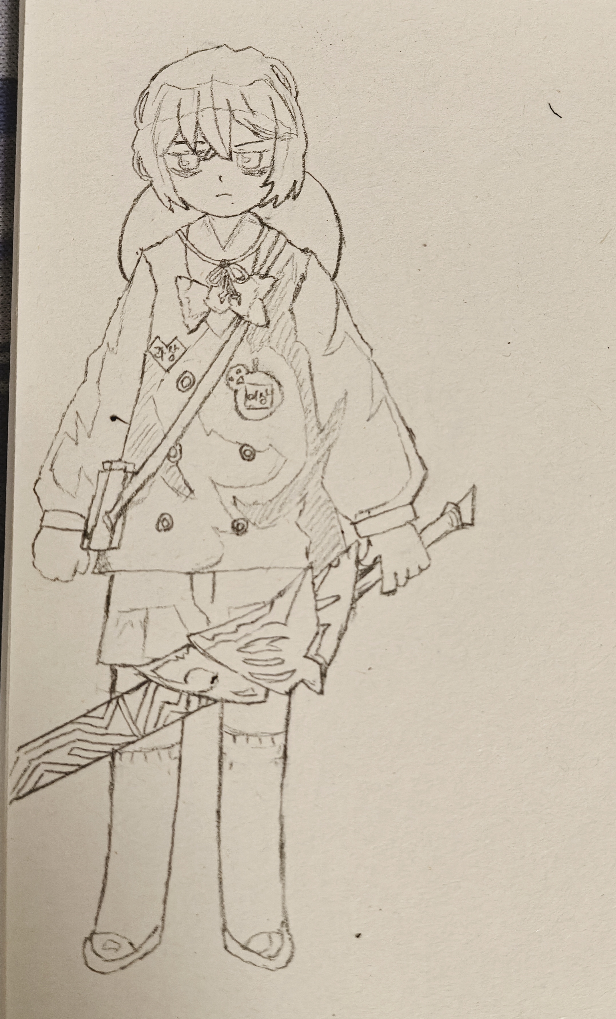 小罪人大力量（线稿）_图1