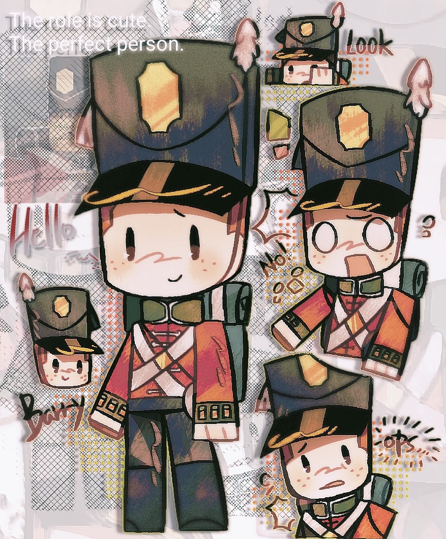 画的关于黑火药的作品 (作品是之前的 我搬了过来 所以说画风差距有些大_图3