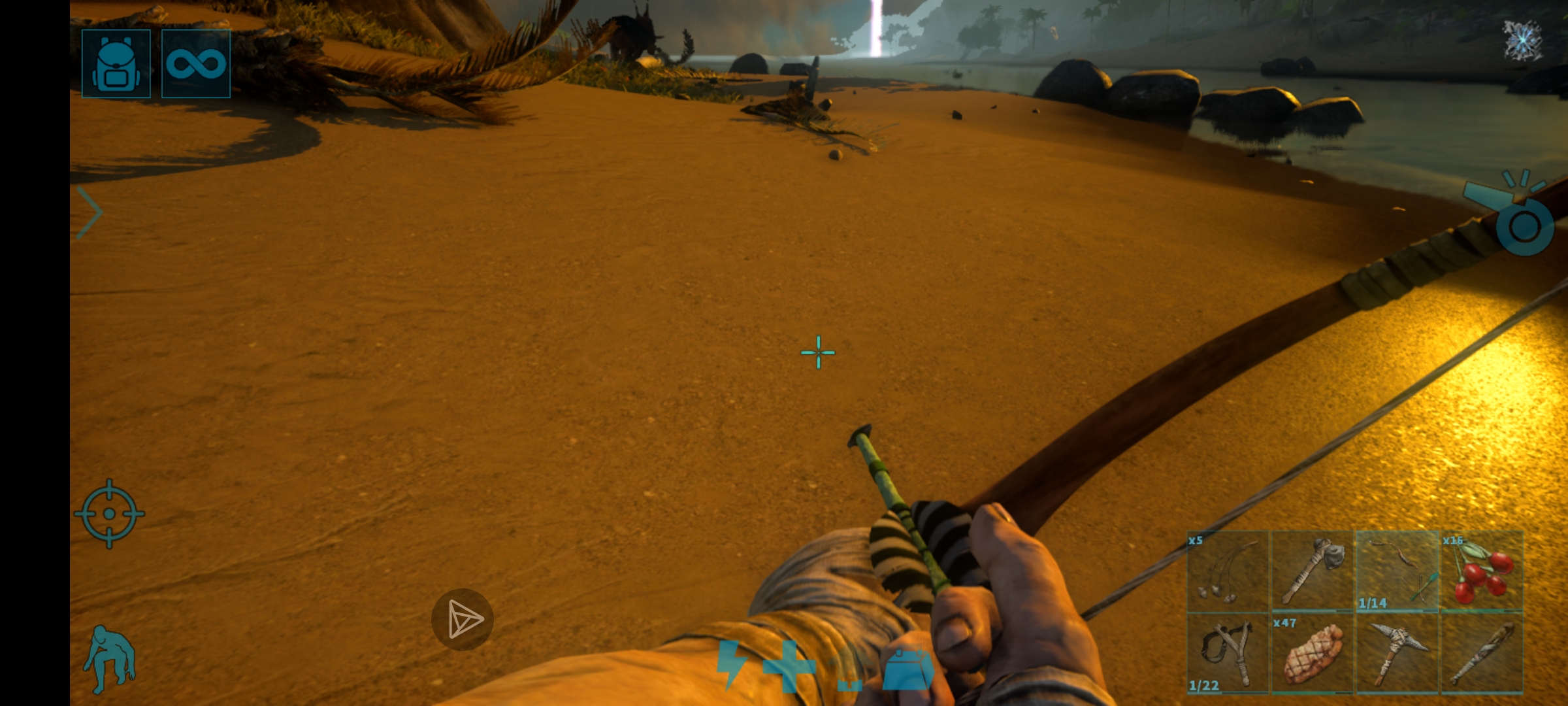  我是萌新，有没有哪个大佬告诉我？这个弓应该怎么用？他没有那个普攻键给我点_图1