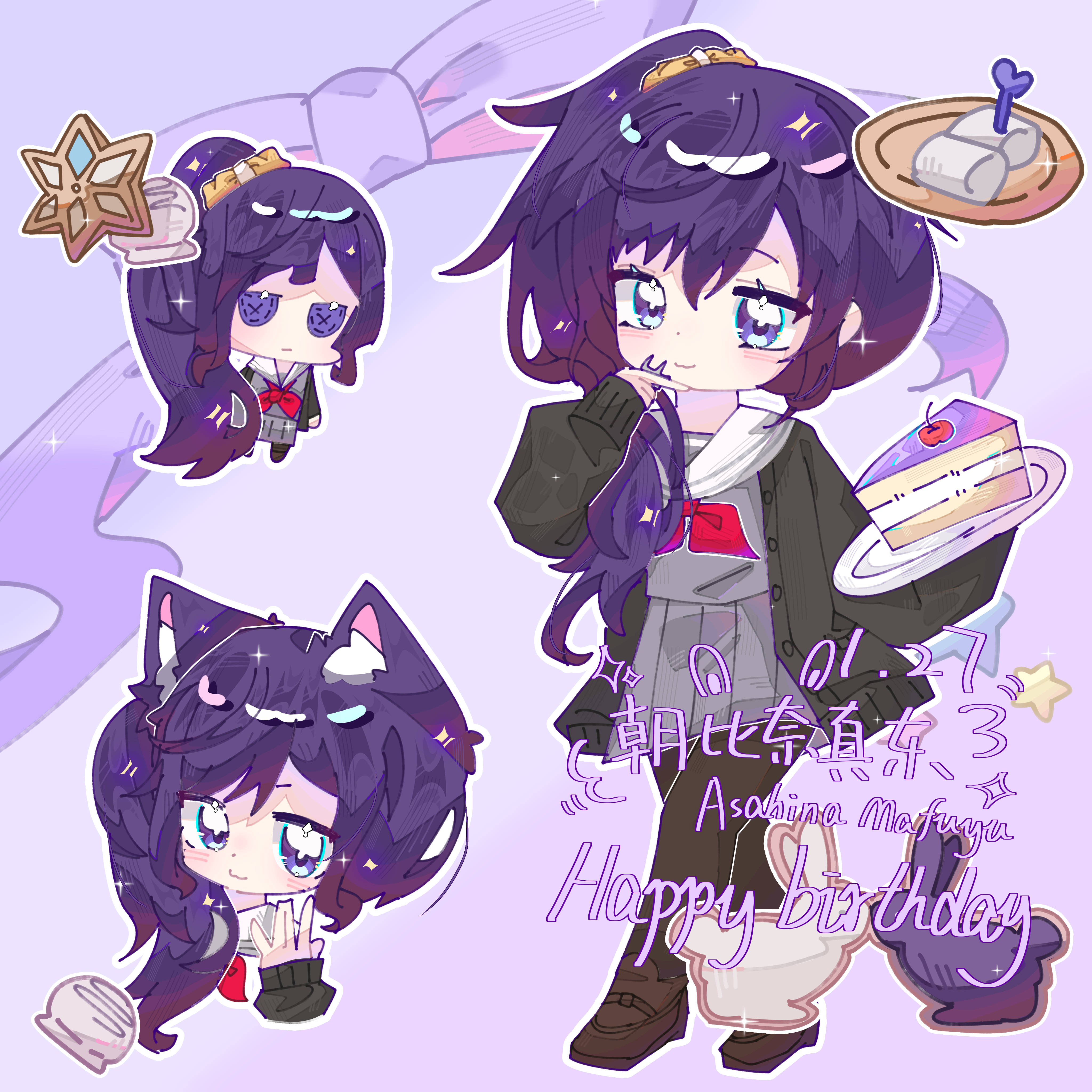 朝比奈真冬1.27生日快乐🎂_图3