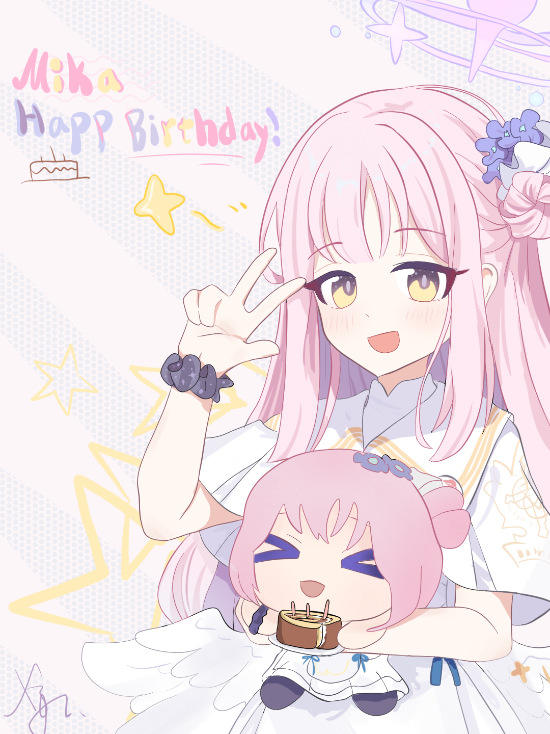 生日快乐！未花！(虽然迟到了一天，但是我在学校)_图3