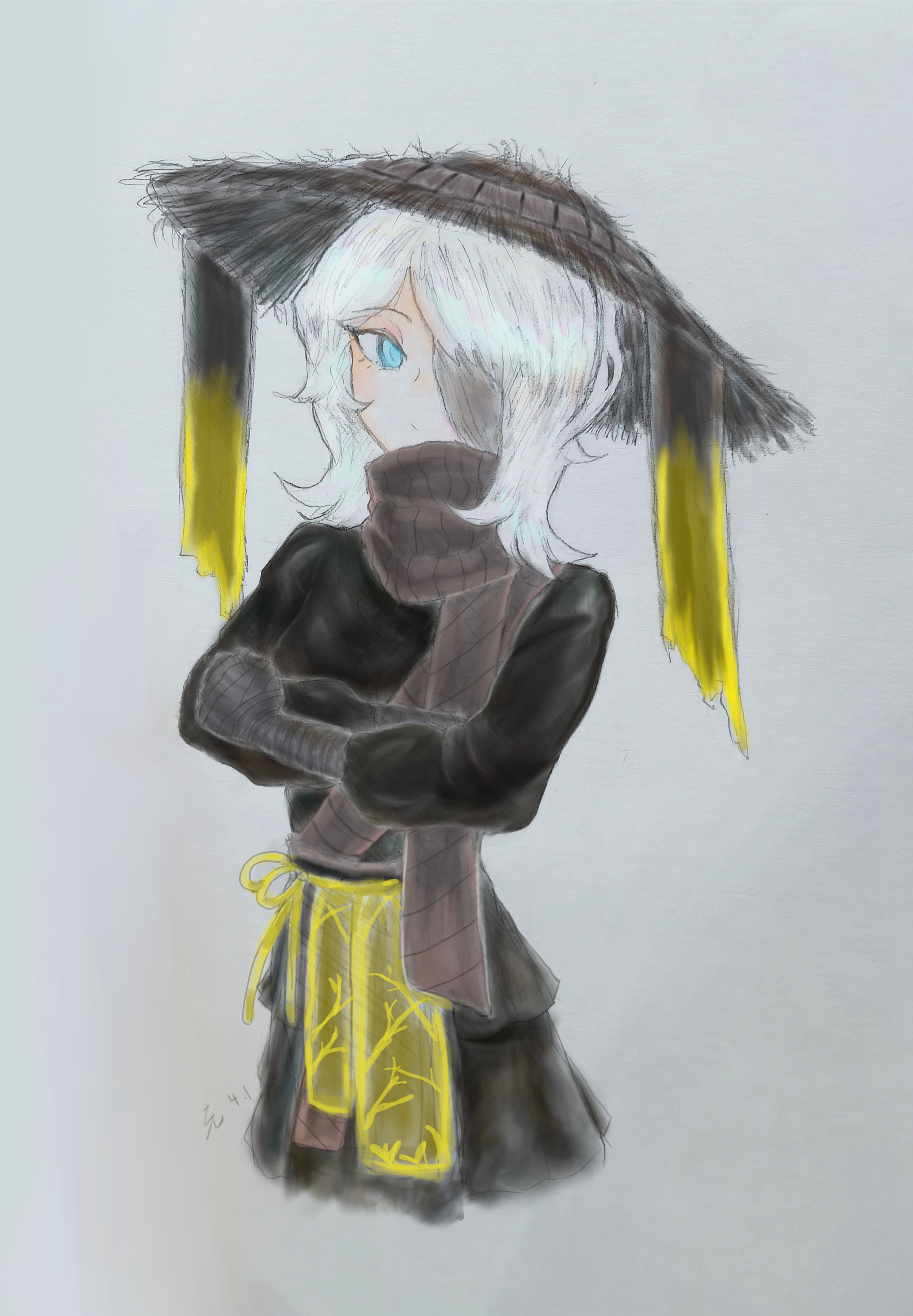 急头白脸地画一张兔浮_图1