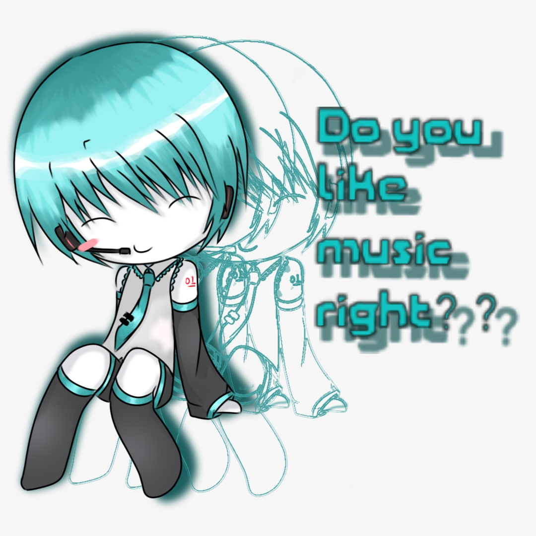 私设初音未来男粉 然后就是画QQ人很舒服_图1