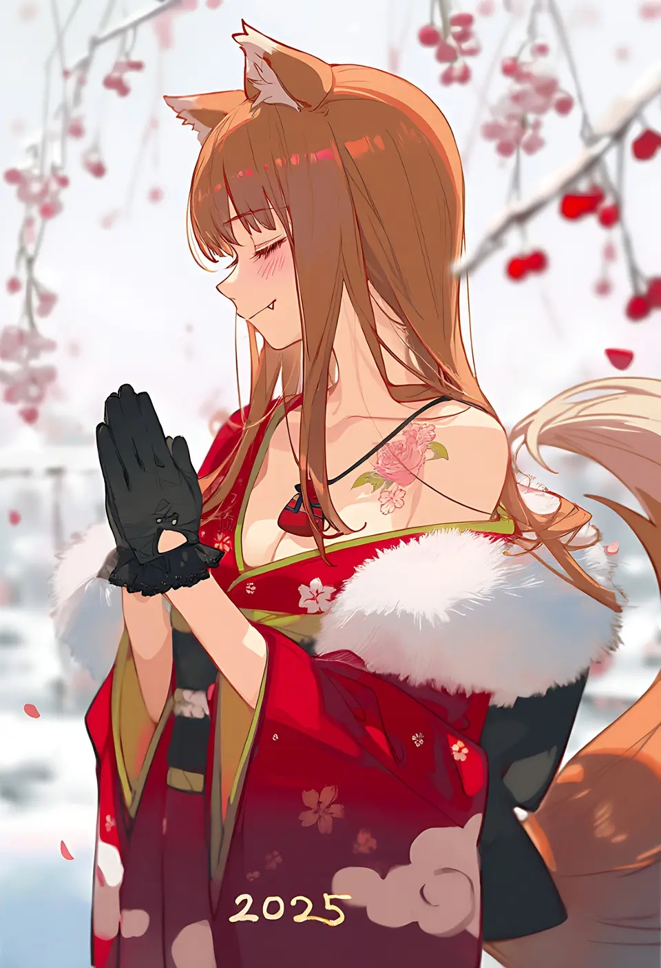 赫萝：2025年。你们的愿望咋实现，崽崽们_图1