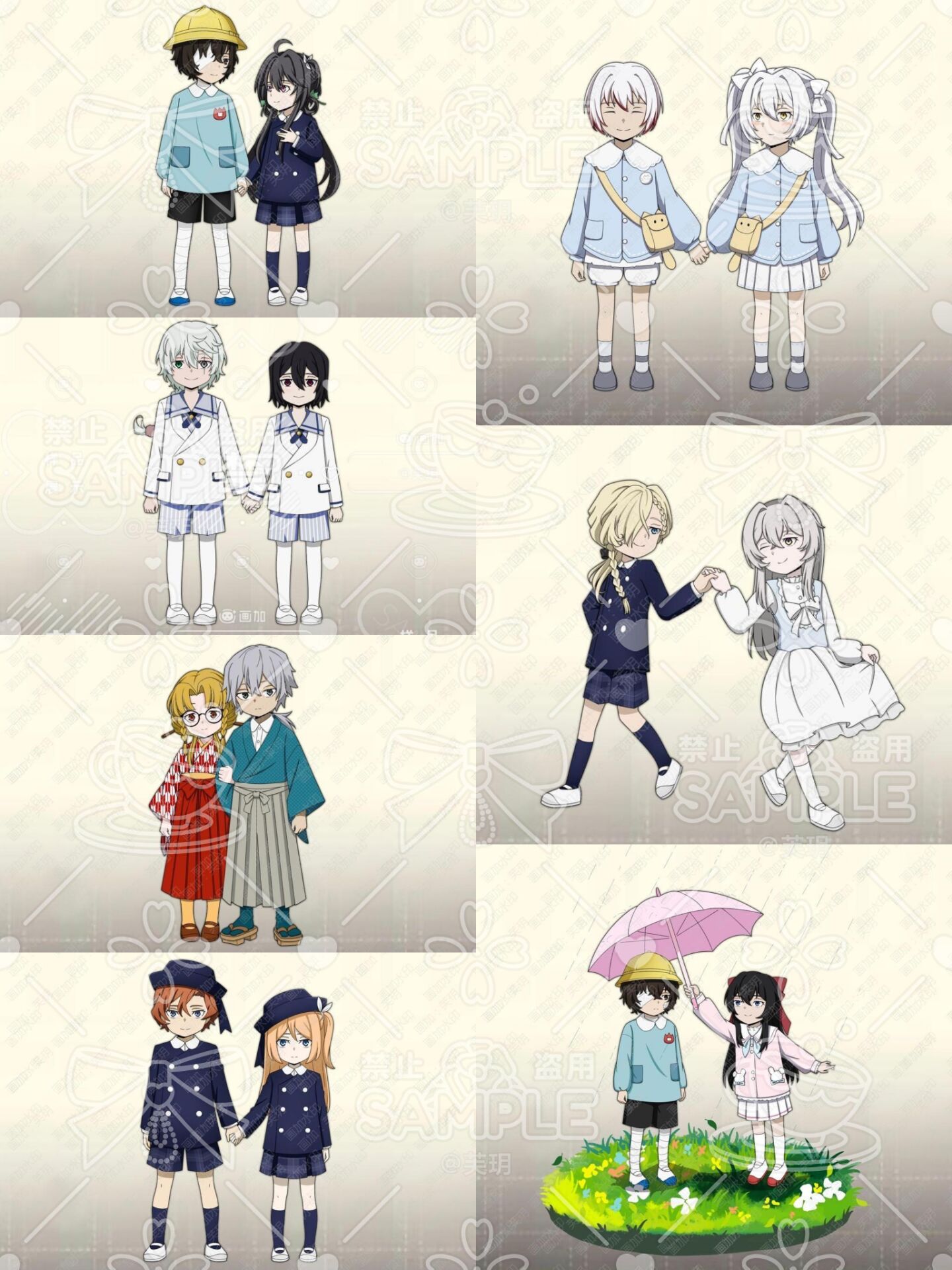 分享一下最近画的迷犬幼稚园仿官😘_图1