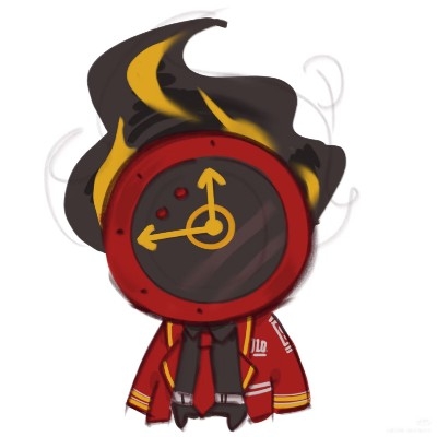 红色钟表头但丁